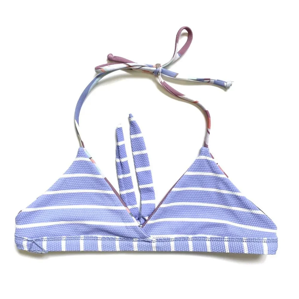 Splendid Atmospheric Reversible Triangle Bikini Top NEW WITH TAGS